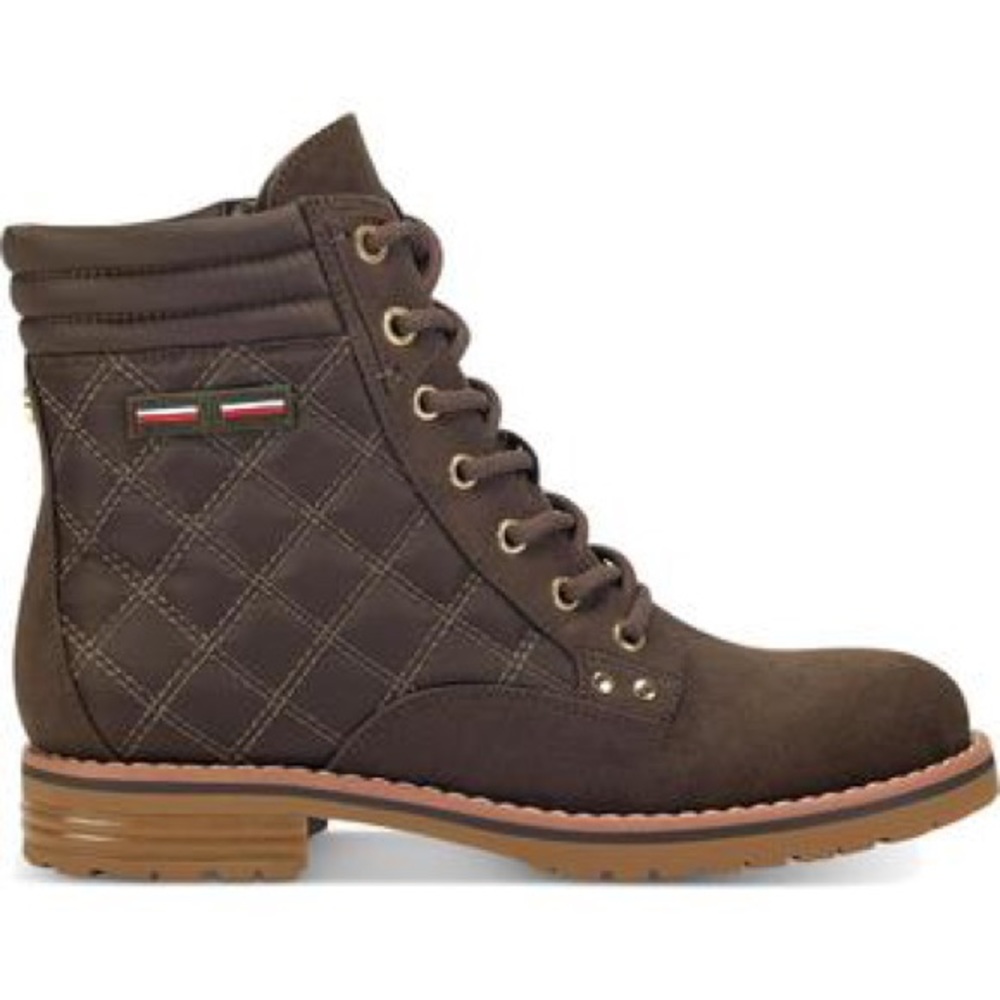 Tommy Hilfiger Onella Women’s Quilted Brown Boots